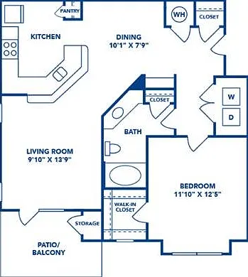 1 Bedroom | 1 Bath | 826 SF 1 Bedroom | 1 Bath | 826 SF