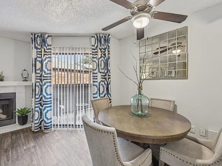 Modern dining area