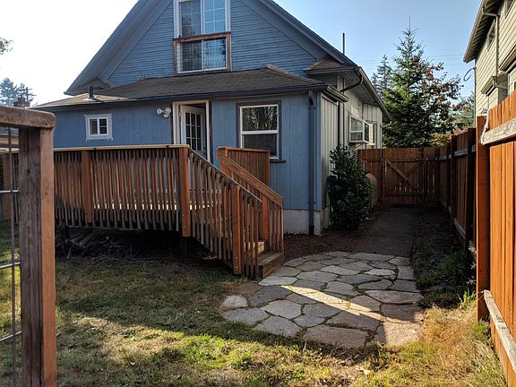 Backyard of house