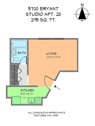Floor plan Studio