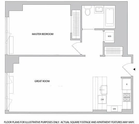 Floor plan 1X1 - A2