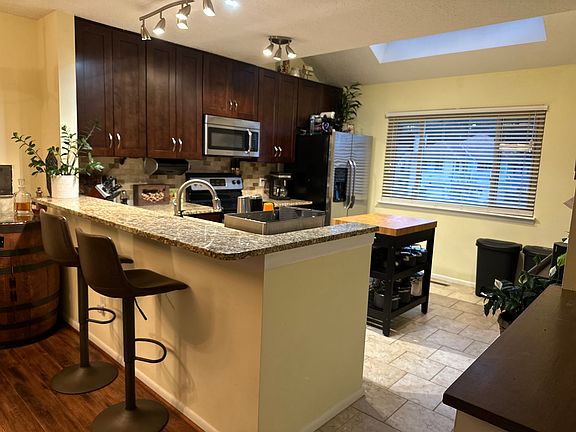 Kitchen, has been painted Agreeable Gray