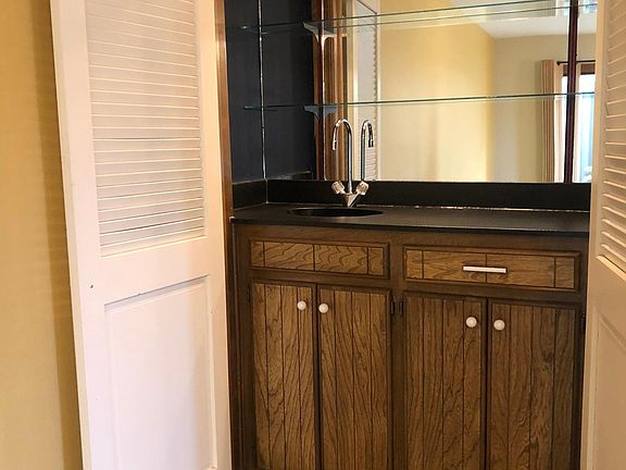 Bar in living area