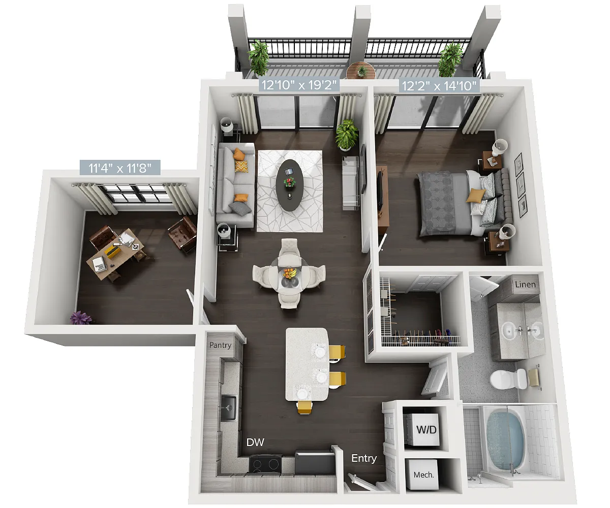 Floor plan A9D_1000