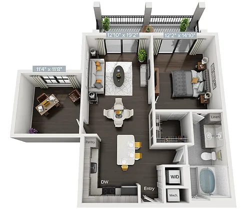 Floor plan A9D_1000