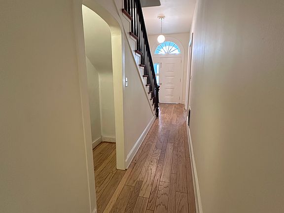 Front hallway with coat closet