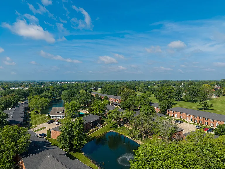 Aerial view of the community