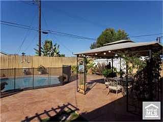 Big back yard with pool