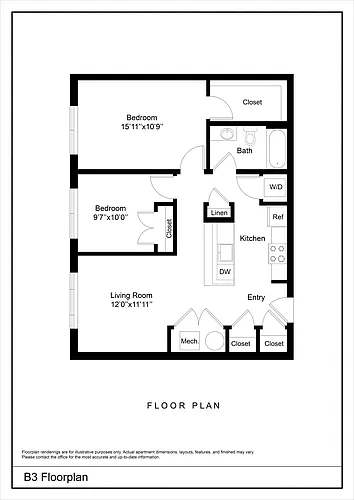 Floor plan B3