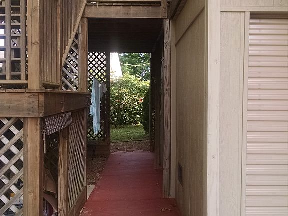 under deck with shower