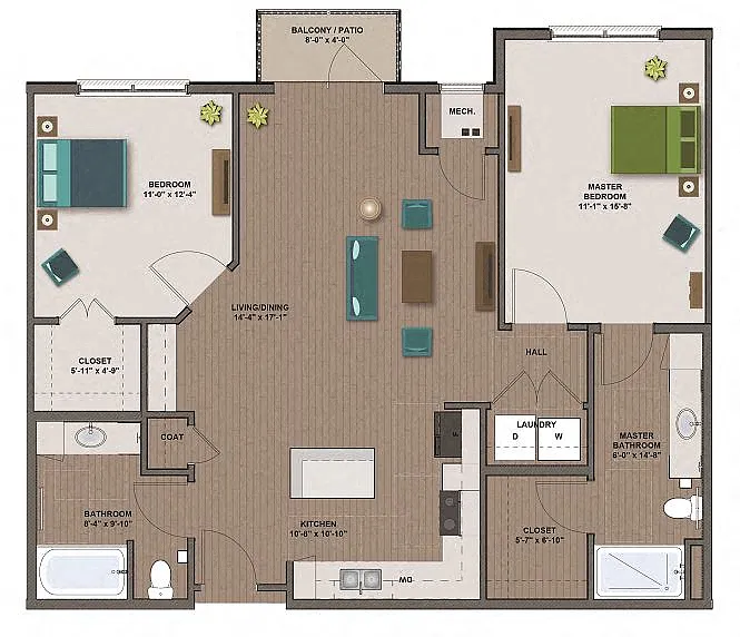 Floor plan TESLA III