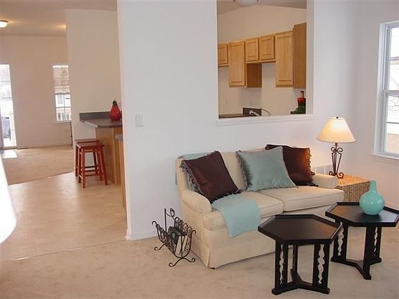 View into Kitchen from family room
