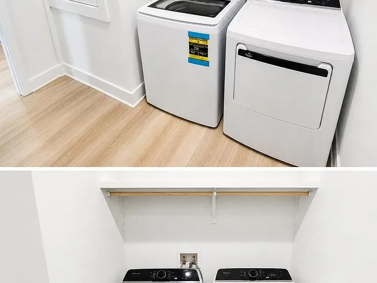 Laundry room with extra storage