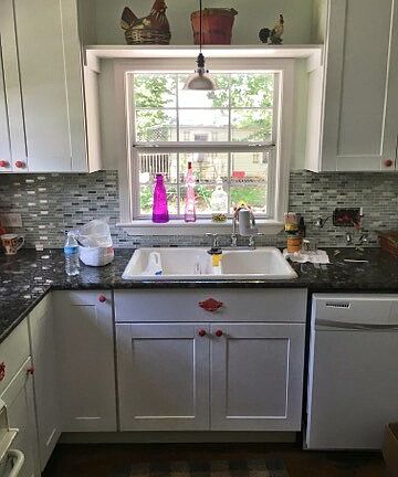 Kitchen with lots of natural light