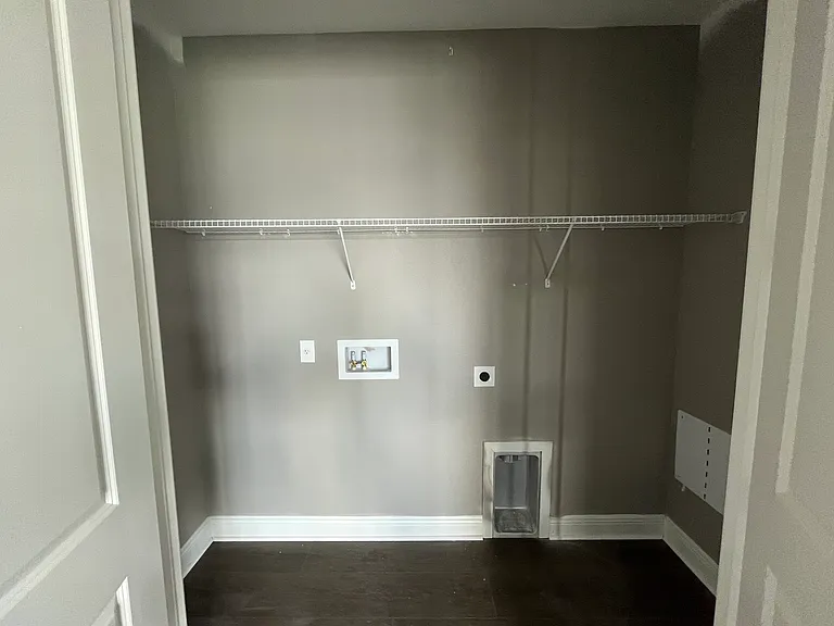 Laundry space and clothes storage!
