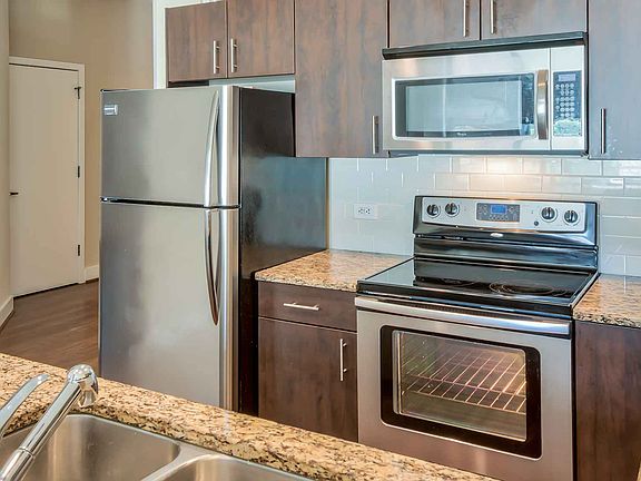 Modern kitchens with stainless steel appliances