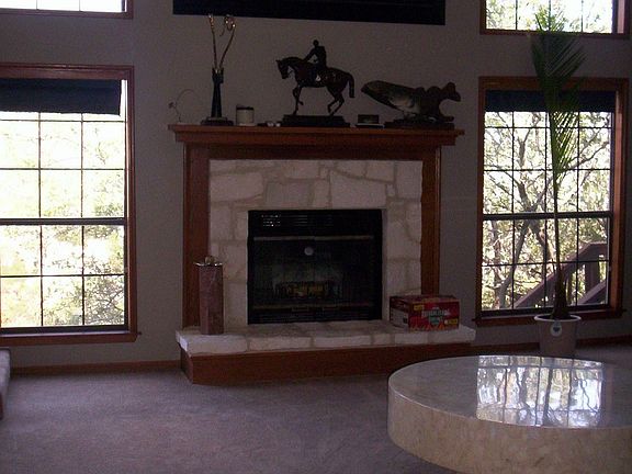 Living room fireplace