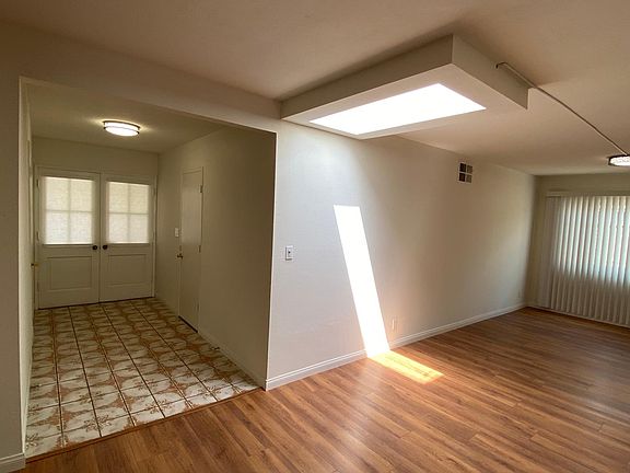 Entry into Living area with Skylight