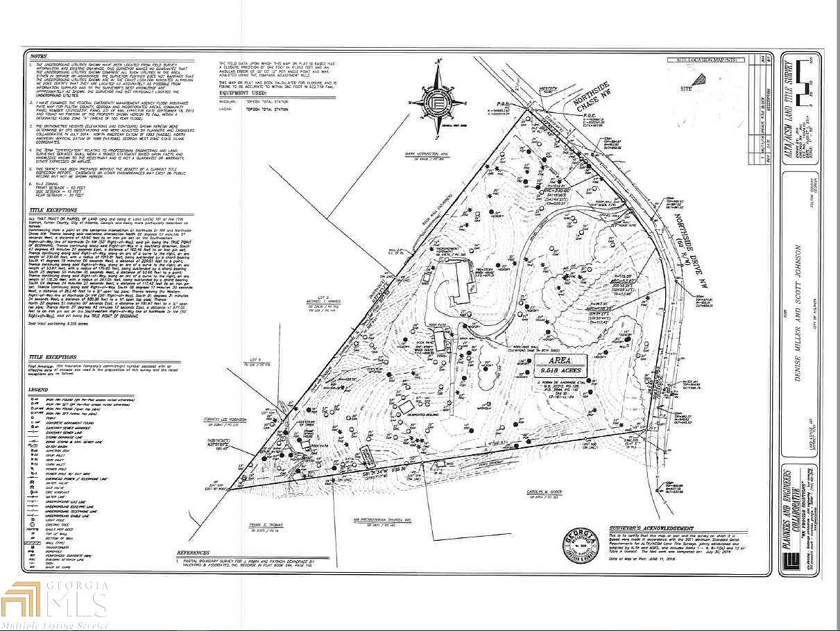 ALTA Survey Brookhaven GA, ALTA Land Title Survey