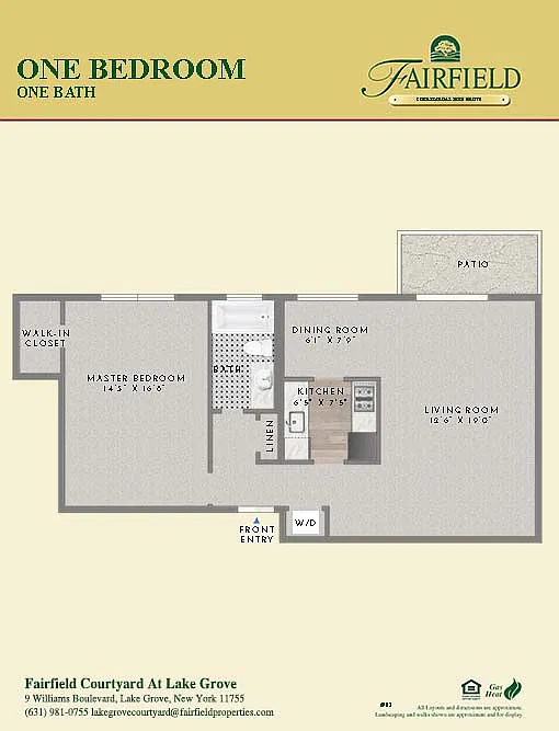 Floor plan One Bedroom Upper