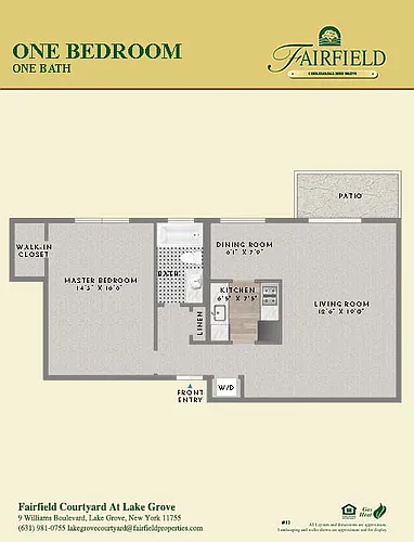 Floor plan One Bedroom Upper
