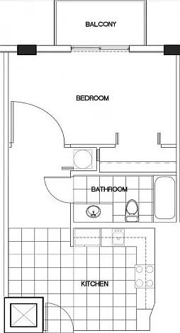 1 Bedroom, 1 Bath 1 Bedroom, 1 Bath