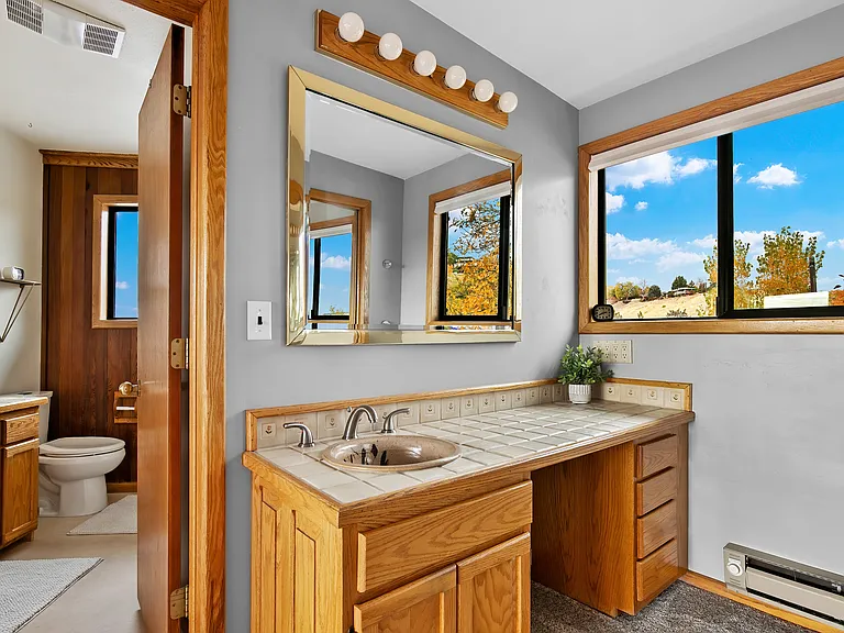 Primary bedroom, second vanity and sink.