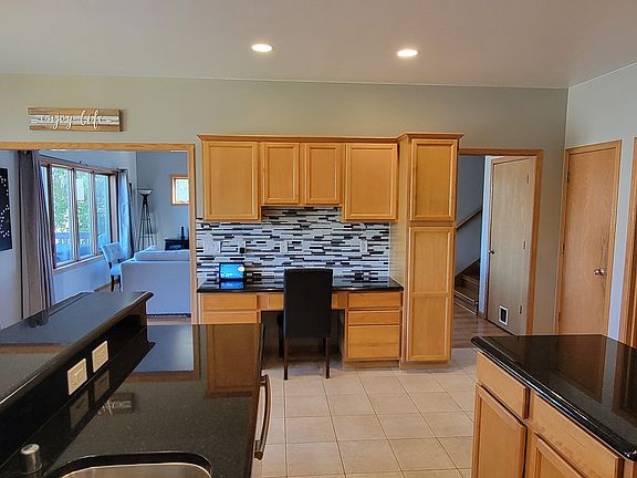 Kitchen with desk