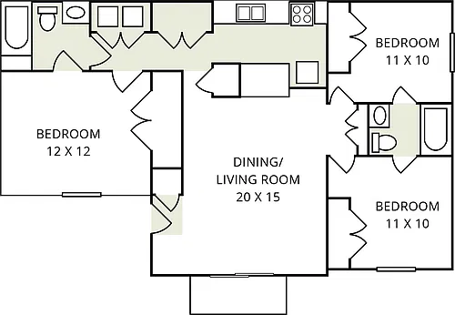Floor plan 3A