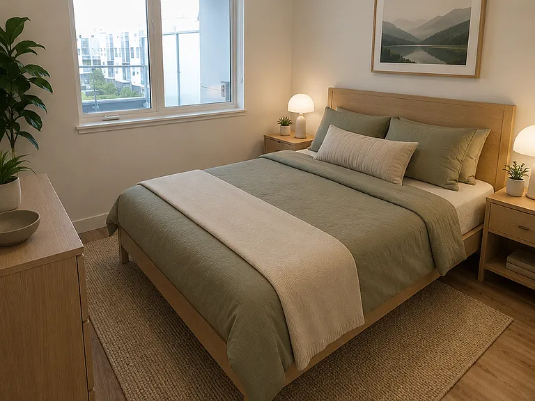 Spacious bedroom