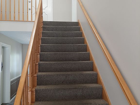 Inside stairs to the unit