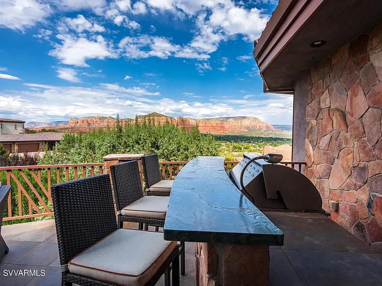 Upper Patio Grill and Bar off Living Room