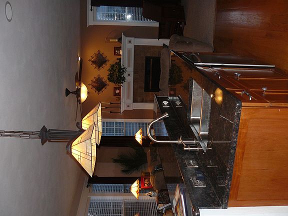Cherry cabinets and granite