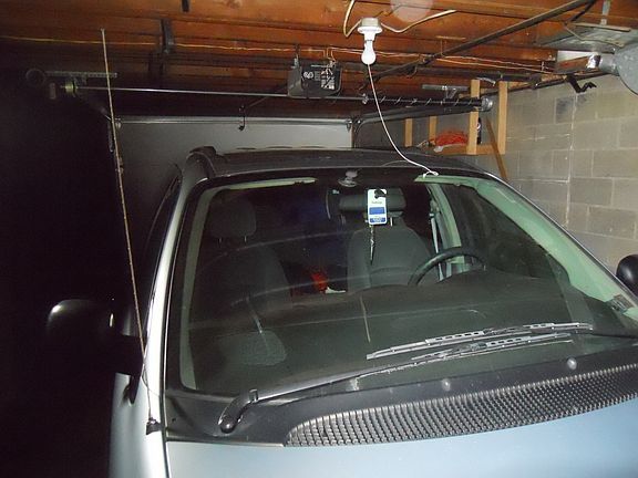 Car in the single car garage