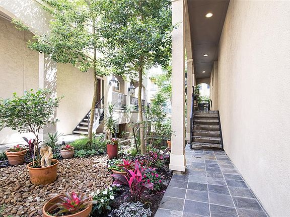 Shared common area for two townhouses.