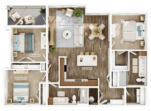 Floor plan Baldwin