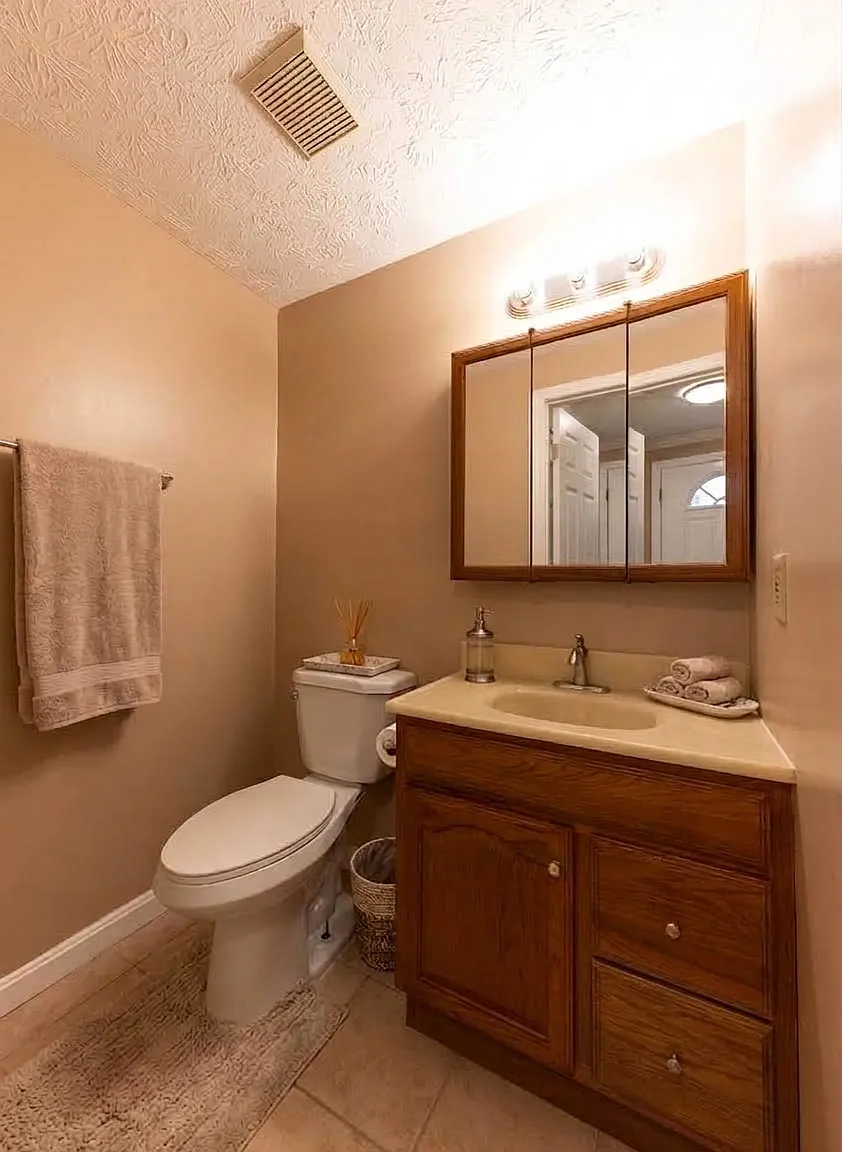 first floor half bath