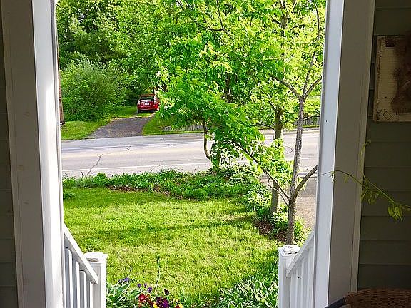 looking out from porch