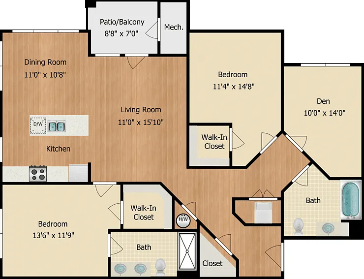 Oak Floorplan Diagram