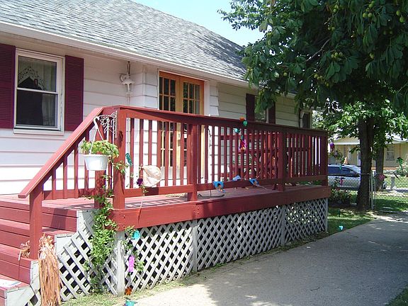 New Deck w/ French Glass Doors to DR