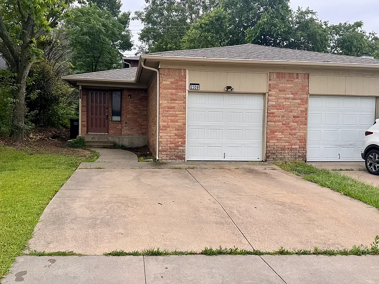 Front view of the home