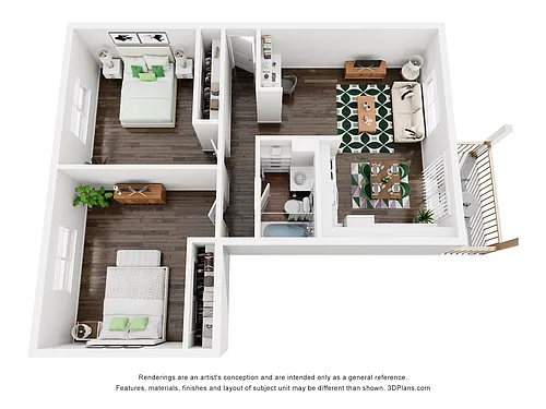 Floor plan 2 Bedroom