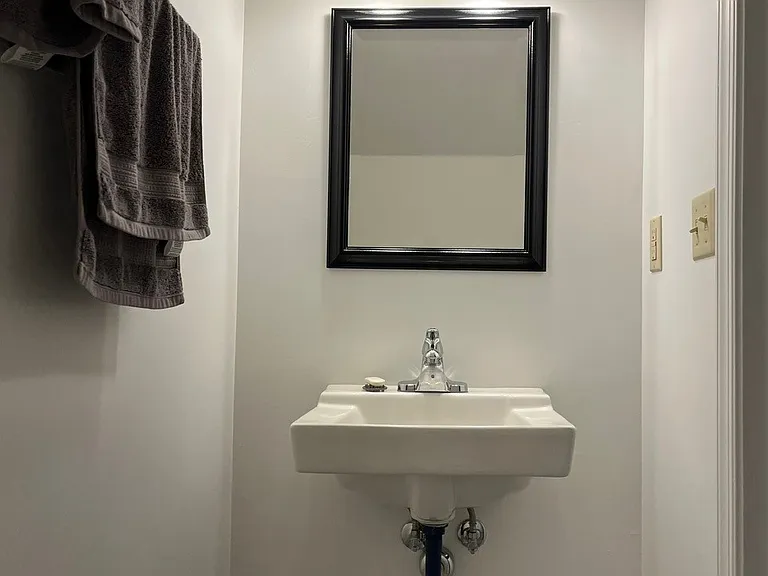 Half bath on first floor.