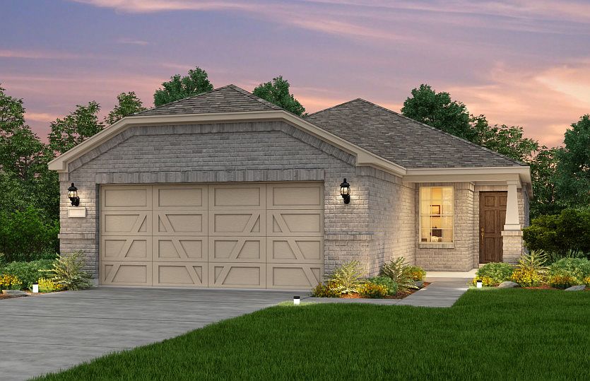 Exterior B, the Taft Street with 2-car garage