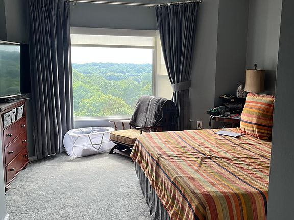 Bedroom window has a view of Piedmont Park facing east.