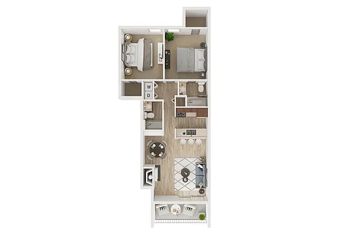 Floor plan 2X2 B