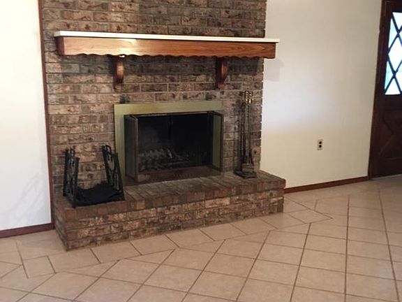 Wood burning fireplace