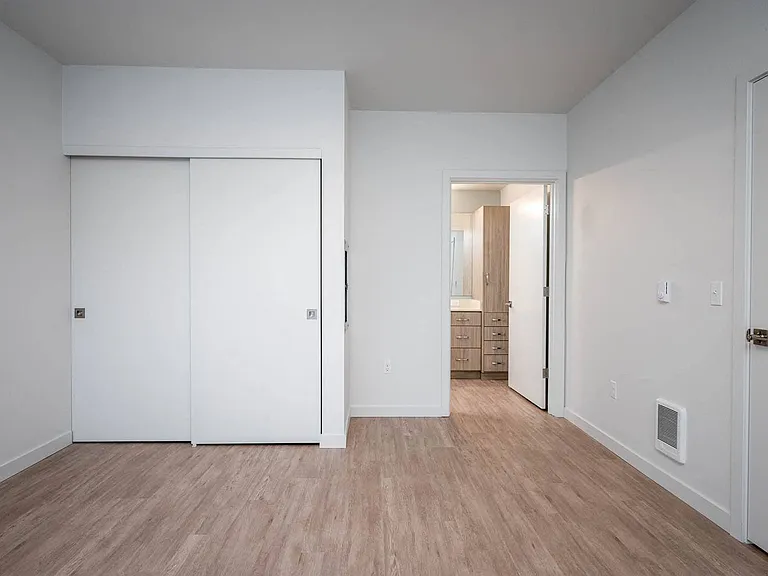 The Byway | #201 Large Primary Bedroom Closet and Bathroom
