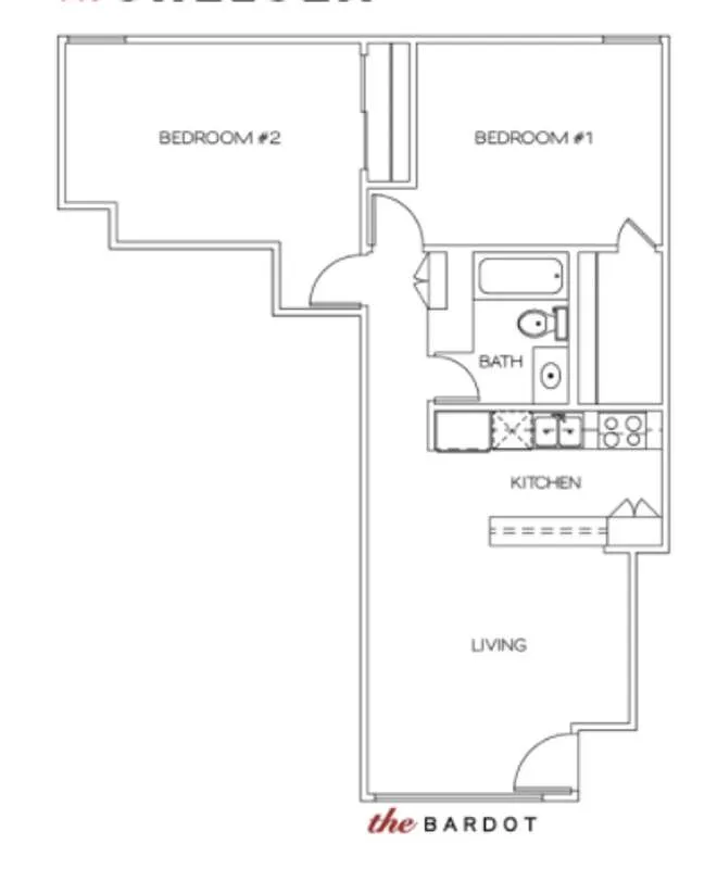 Floor plan The Bardot