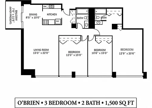 Floor plan O'Brien